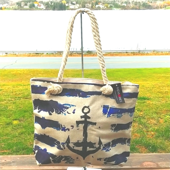 Nautical canvas tote bag - Picture 3 of 9